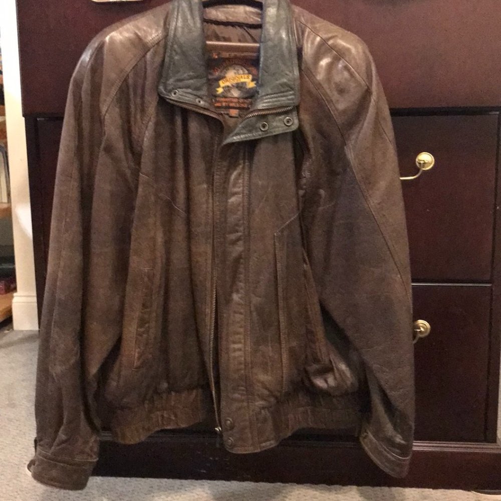 Leather Bomber Jacket